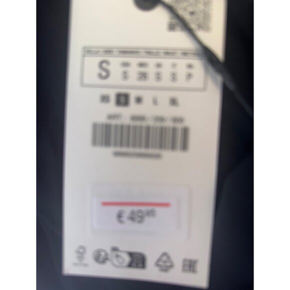 ZARA Black Sheer Small Long Sleeve Embroidered Beaded Blouse - Picture 12 of 16